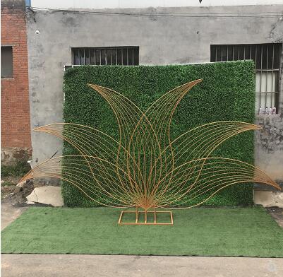 New wedding props iron Lily background screen Lily d..